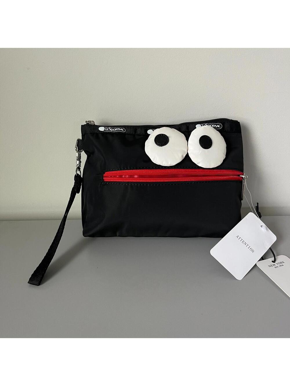 Lesportsac Anya Hindmarch Eyes 2zipper Cosmetic Clutch NWT